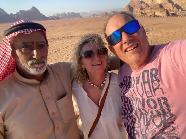 RTTO travellers – With our Bedouin host in Wadi Rum
